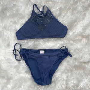 Blue Halter Bikini